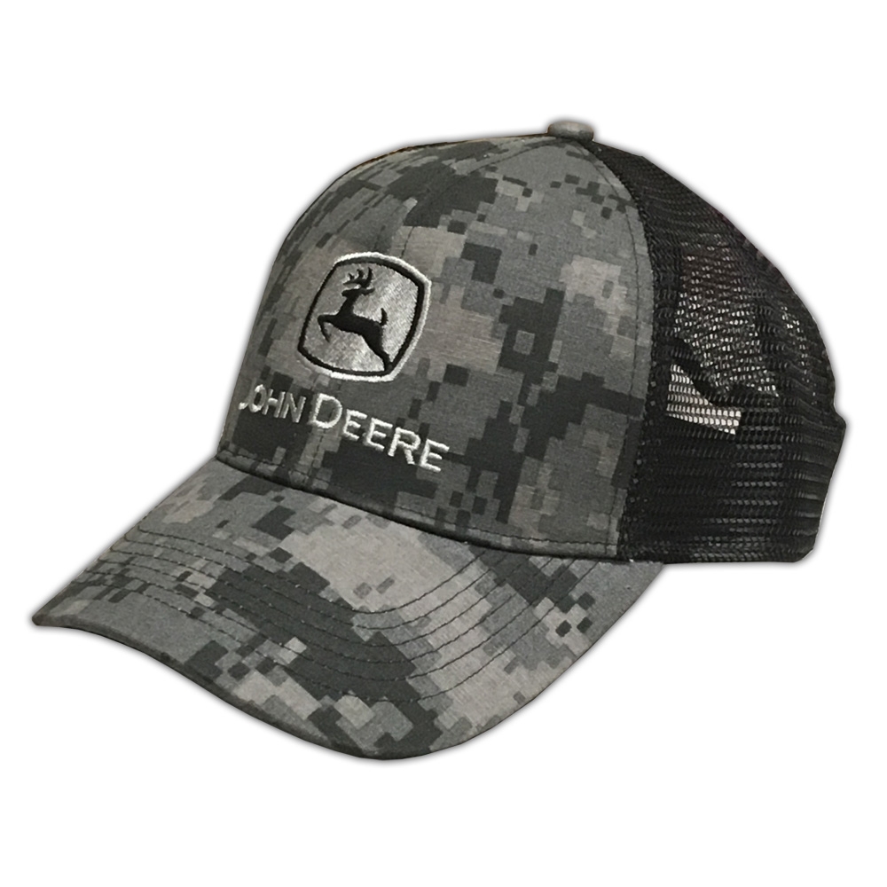 John Deere Digital Camo with Black Mesh Snapback Hat - 1308-0407BK-00 ...