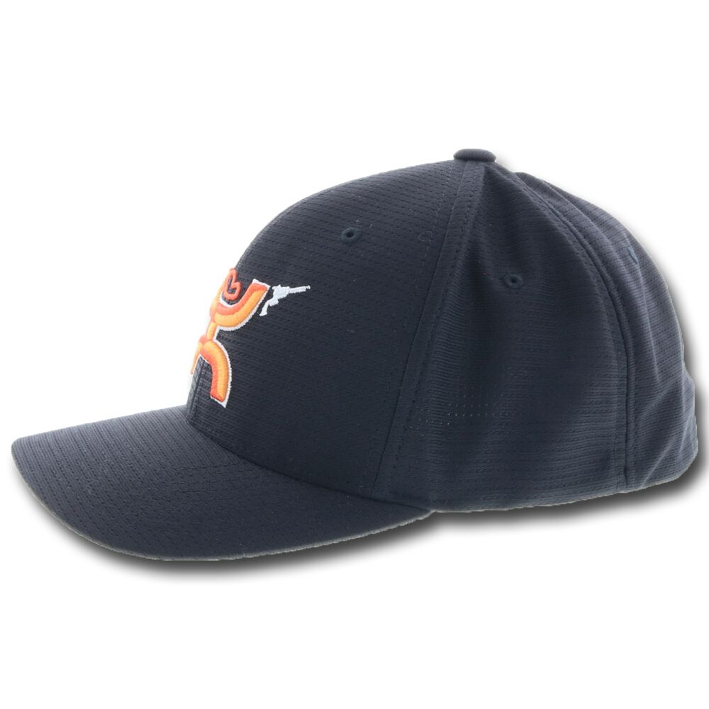 HOOey Gunner Flexfit Black/Orange Hat - Tactical Intent