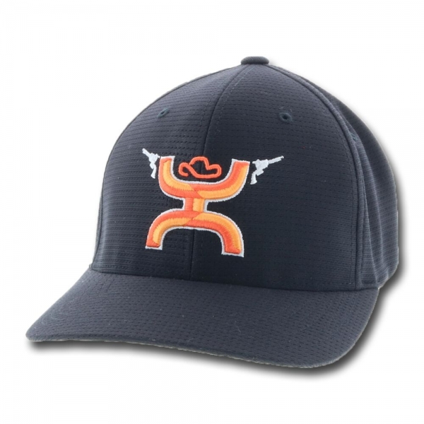 HOOey Gunner Flexfit Black/Orange Hat - Tactical Intent